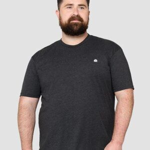 NWT Into The AM Basic Crew Neck Tee Charcoal Grey 2XL Logo T-Shirt